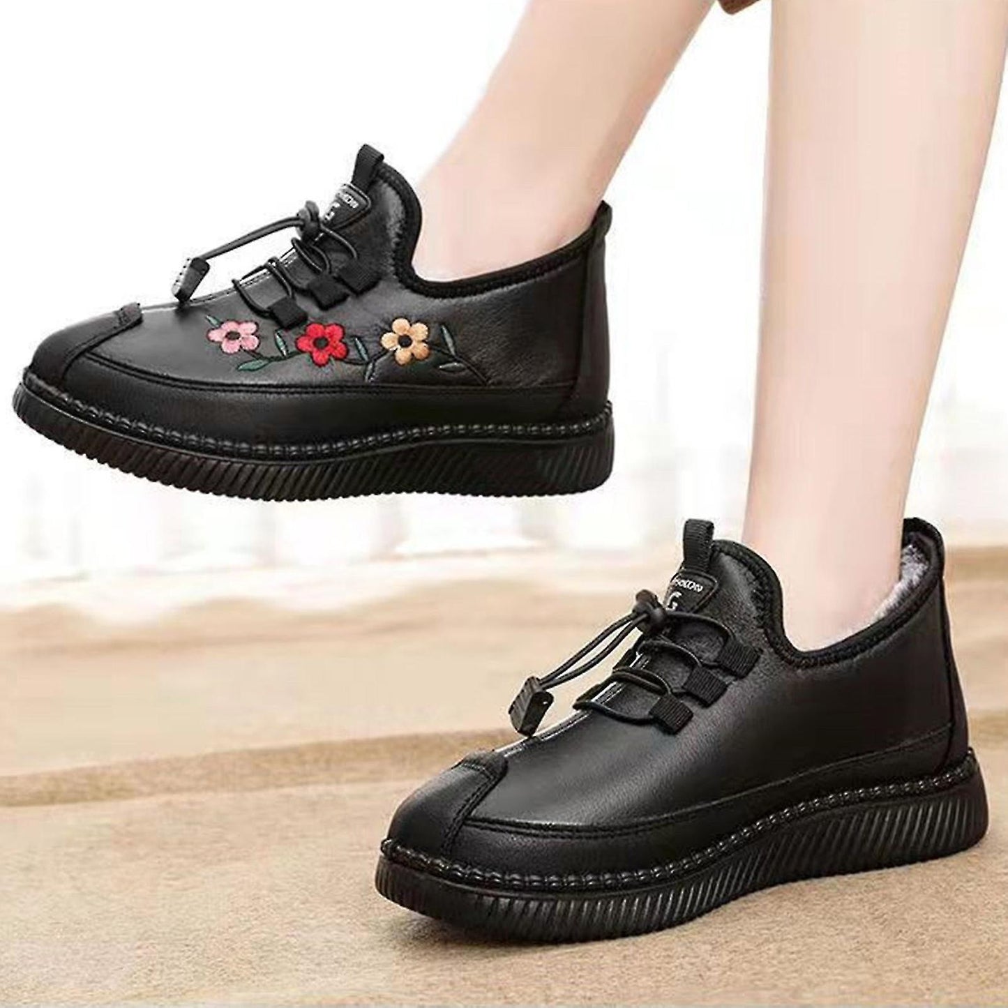 BRIELLE™ SKÓRZANE, MIĘKKIE, ORTOPEDYCZNE CIEPŁE BUTY ŚNIEGOWE