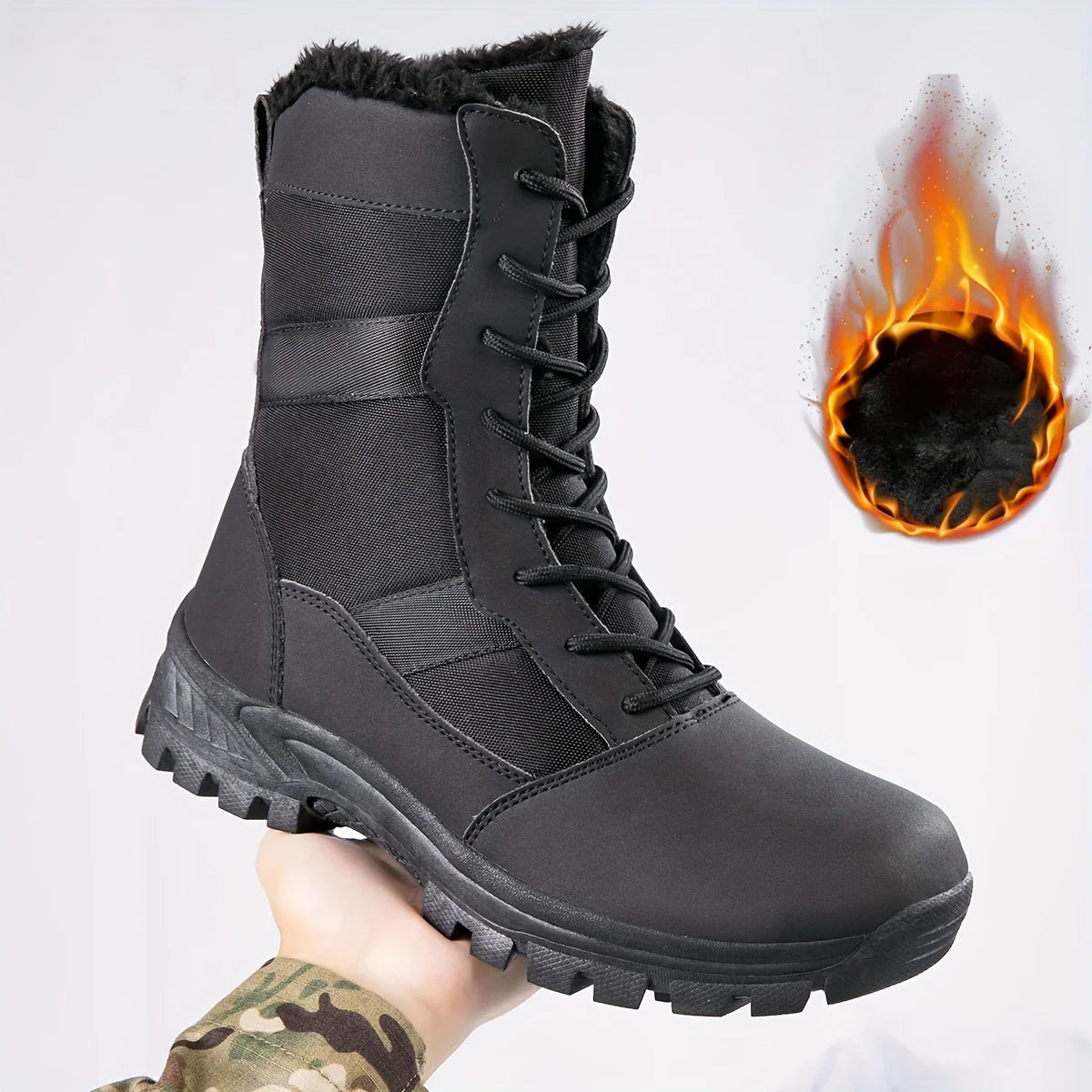 IRONCREST™ – JEDNOKOLOROWE MĘSKIE BUTY TREKKINGOWE Z WYSOKĄ CHOLEWKĄ