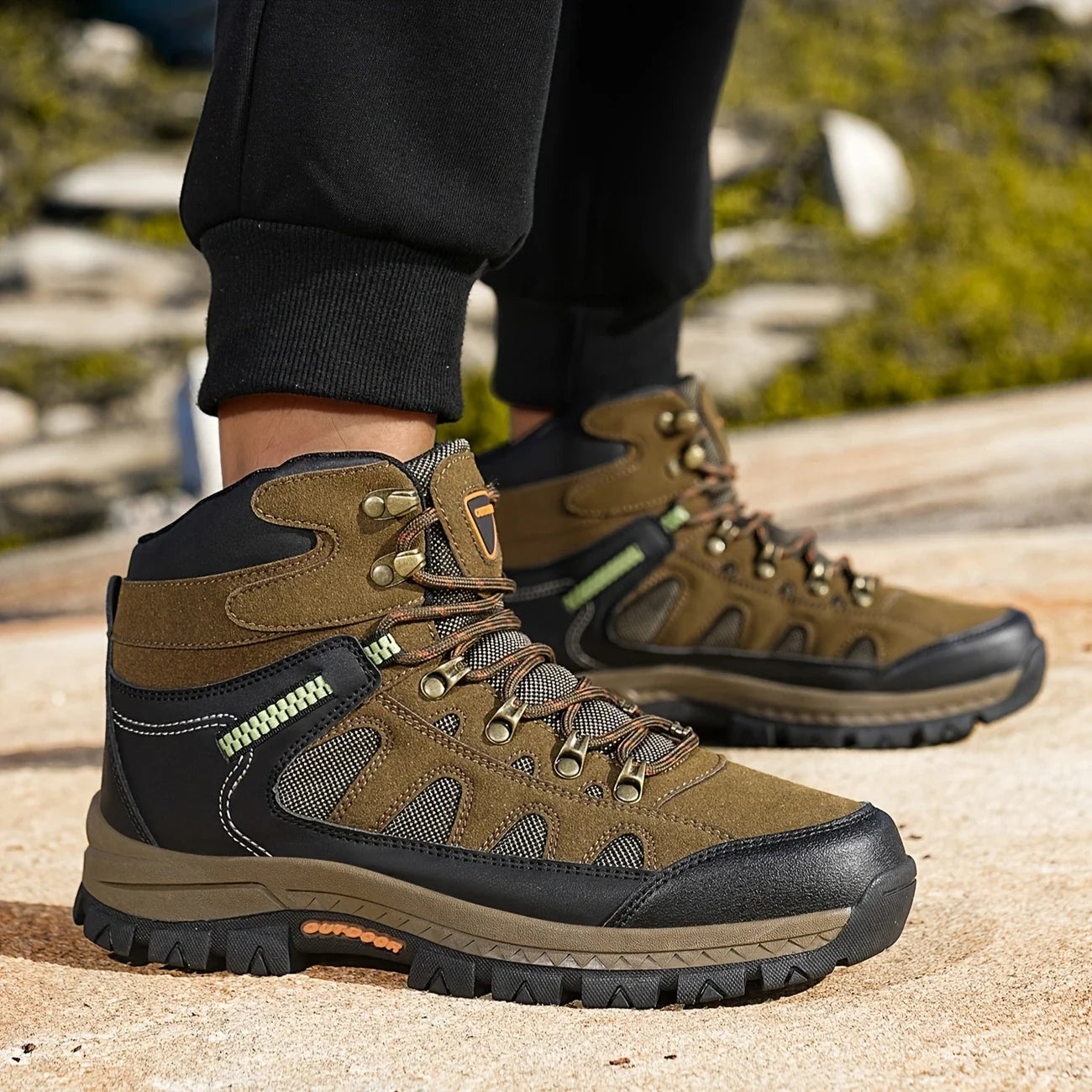 TERRAFLEX™ – MĘSKIE BUTY TREKKINGOWO-MIEJSKIE Z WYSOKĄ CHOLEWKĄ I MOTYWEM CAMO