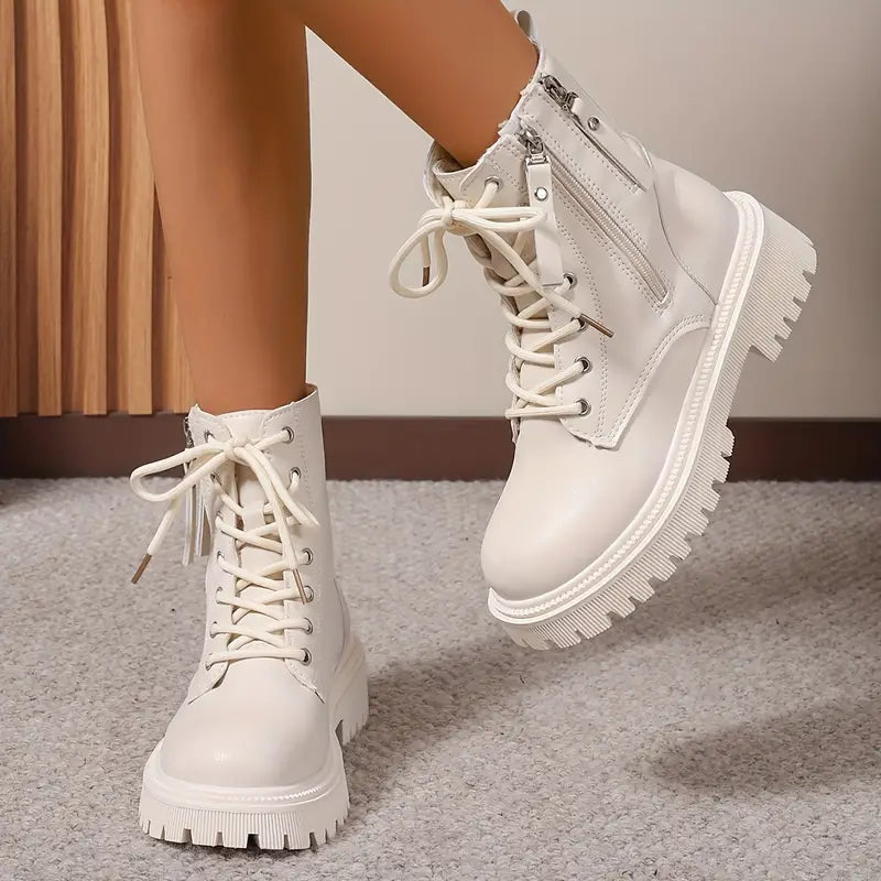 BRIERWOOD™ DAMSKIE ZIMOWE BOTKI Z FLEECE I SZNUROWADŁAMI