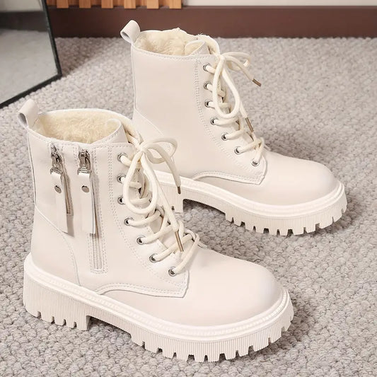 BRIERWOOD™ DAMSKIE ZIMOWE BOTKI Z FLEECE I SZNUROWADŁAMI