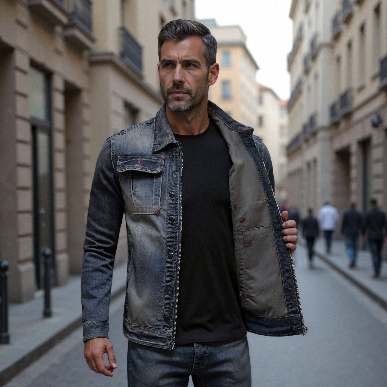 Carl - Kurtka Dżinsowa Retro