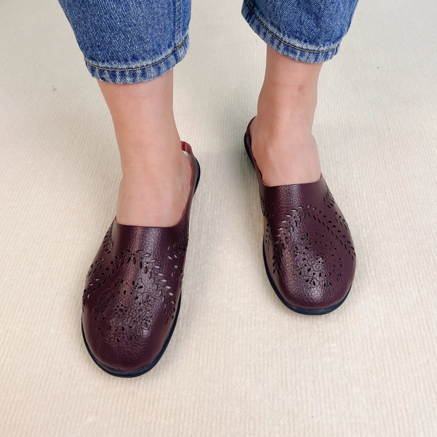 Mokasyny premium casual ażurowe uniwersalne 2025