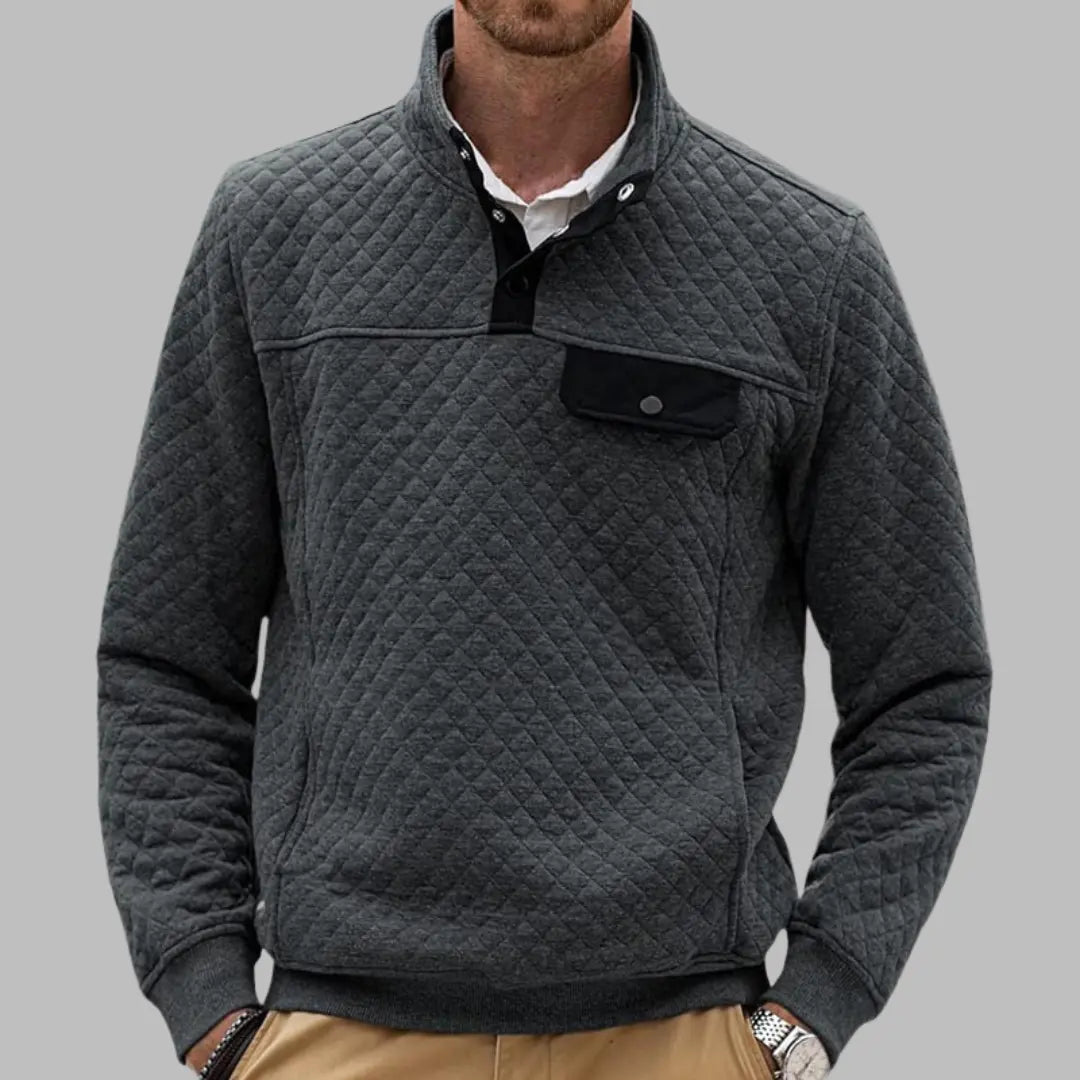 Pikowana Bluza Męska