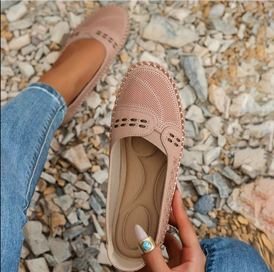 LORA™ Mokasyny wsuwane w stylu vintage, wygodne