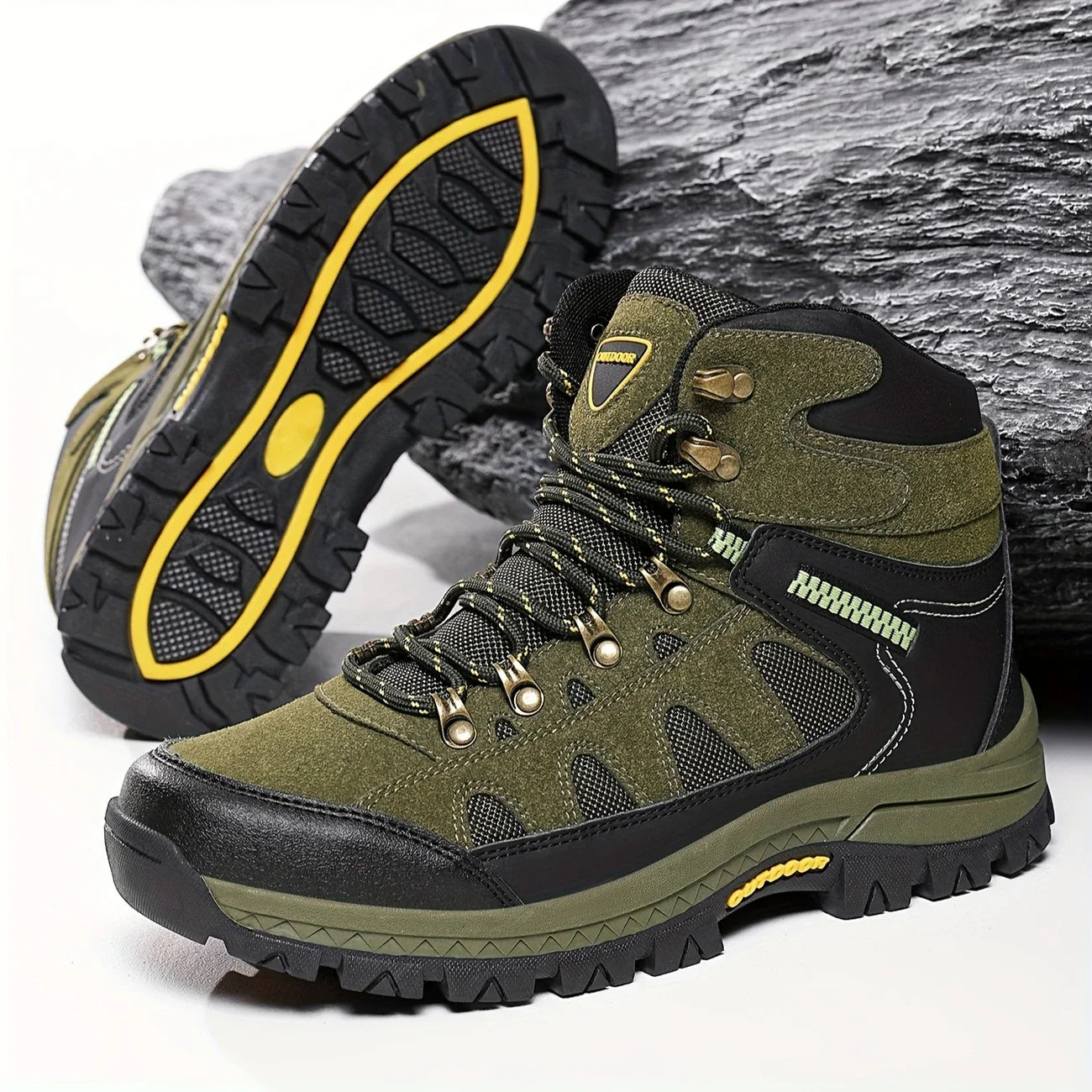 TERRAFLEX™ – MĘSKIE BUTY TREKKINGOWO-MIEJSKIE Z WYSOKĄ CHOLEWKĄ I MOTYWEM CAMO