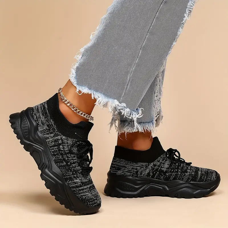 KATHERINE™ – DAMSKIE BIAŁE PÓŁBUTY TKANE (FASHION WEAVING)