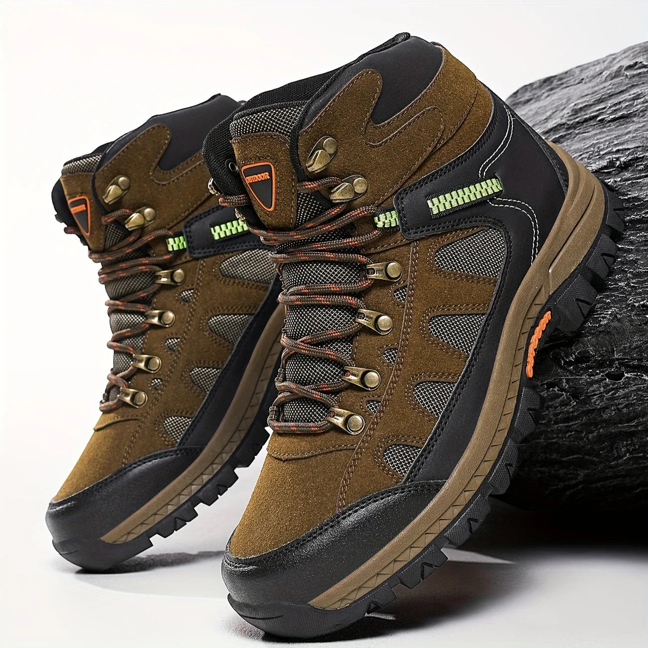 TERRAFLEX™ – MĘSKIE BUTY TREKKINGOWO-MIEJSKIE Z WYSOKĄ CHOLEWKĄ I MOTYWEM CAMO
